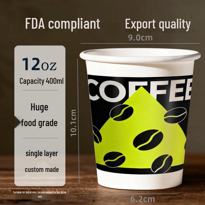 Food-Grade Disposable Hot Drink Cups with Lids