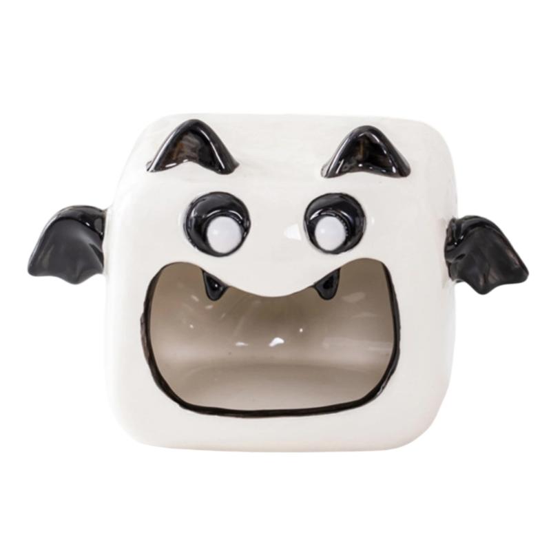 Halloween Candle Holders Tealight Votive Candle Holders with Grimaces,Pumpkin Lanterns Decorative Halloween Centerpieces