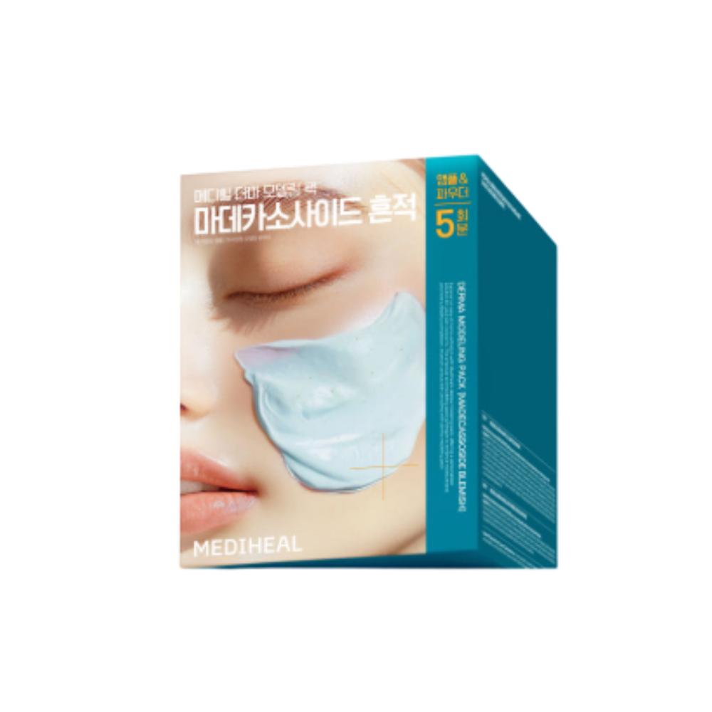 

Mediheal Дерма-моделирующая маска с мадекассосидом 5 сеансов Уход за рубцами и успокаивающая мини-маска Набор