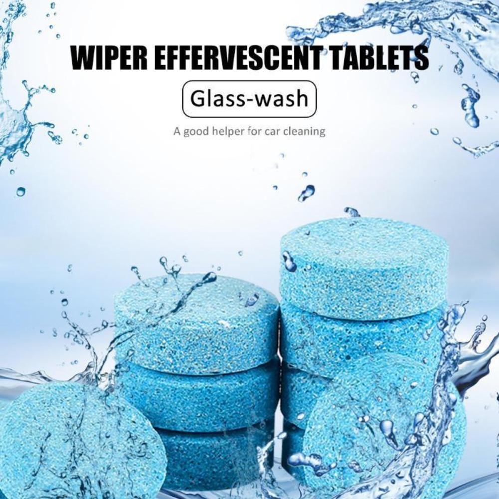 Solid Cleaner Car Windscreen Cleaner Effervescent Tablet Auto Wiper Glass Solid Cleaning Concentrated Tablets Detergent