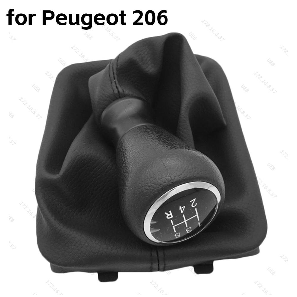 For Peugeot 5 Speed Gear Shift Knob Shifter Lever Stick Gaiter Boot Cover Car Shift Knob Lever Stick Boot Cover Car Accessories