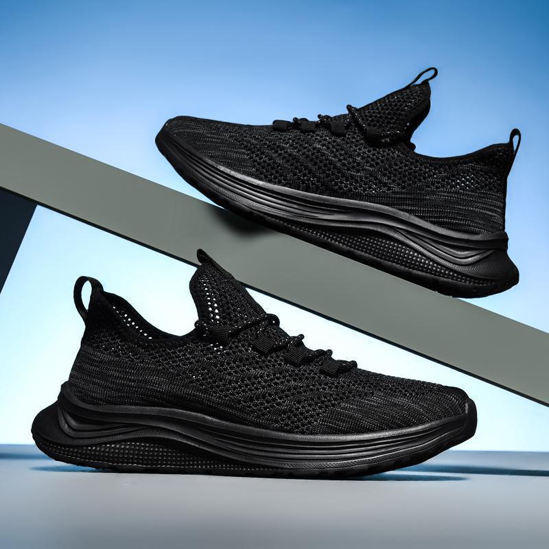 Men's shoes large size hollow breathable mesh shoes men's casual sports shoes lightweight soft-soled running shoes