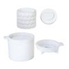 Silicone Heart Pattern Crafting Mold for Candle Making and Jewelry Organizers Containers Easy Demolding Craft Set