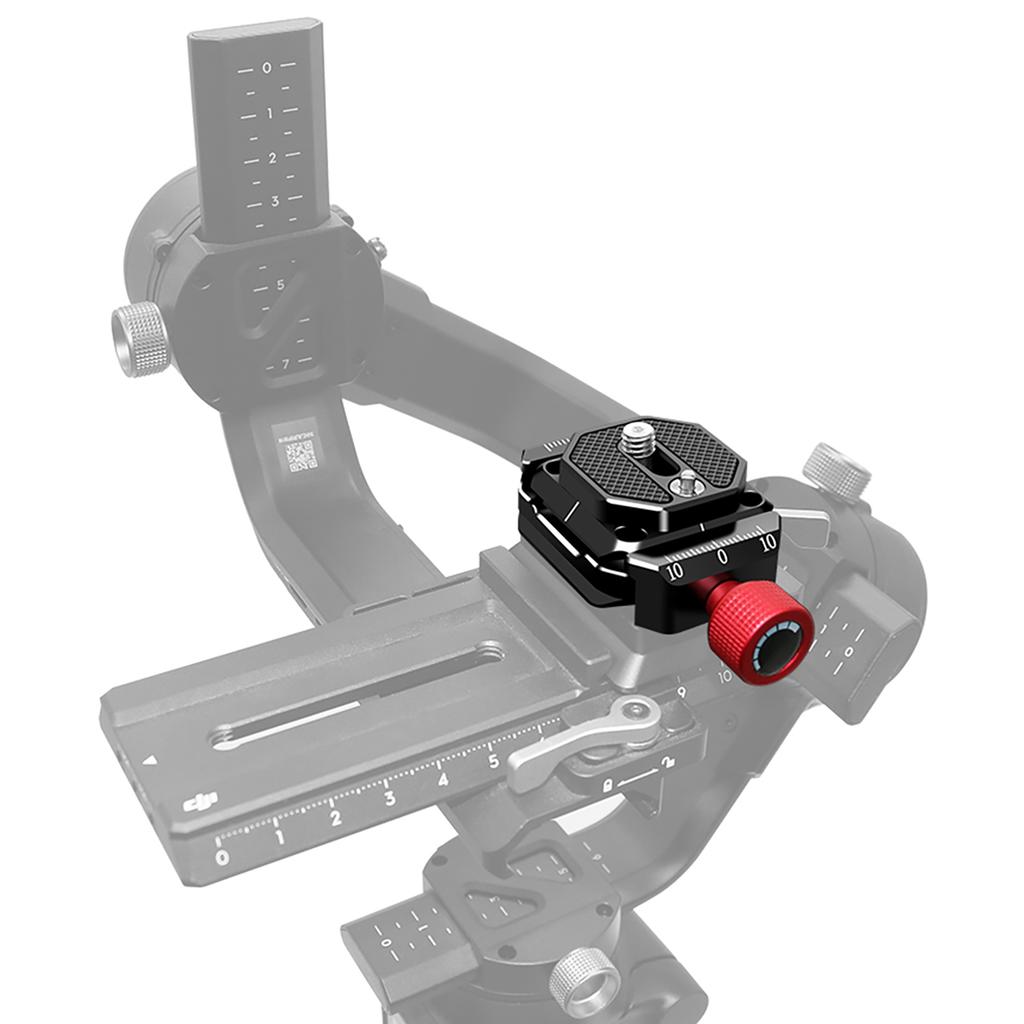 Quick Release Clamp Adapter Set with Quick Release Plate Arca Swiss with 1 4 & 3 8 Inch Screw Hole Aluminum Alloy for