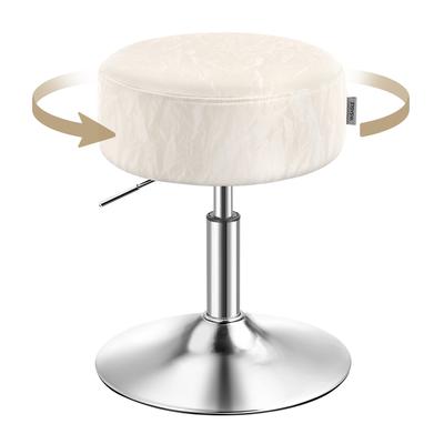 Sgabello Regolabile per Toeletta, Sedia per Toeletta Trucco, Girevole a 360 gradi, Rivestimento in PU, Cuscino Spesso, per Camera da Letto, Cucina, Sala da Pranzo, Moderno