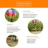 Rotating Design Hot Air Balloon Colorful Design Bright Film Wind Spinner Transparent Material Glitter Effect Rainbow Windmill