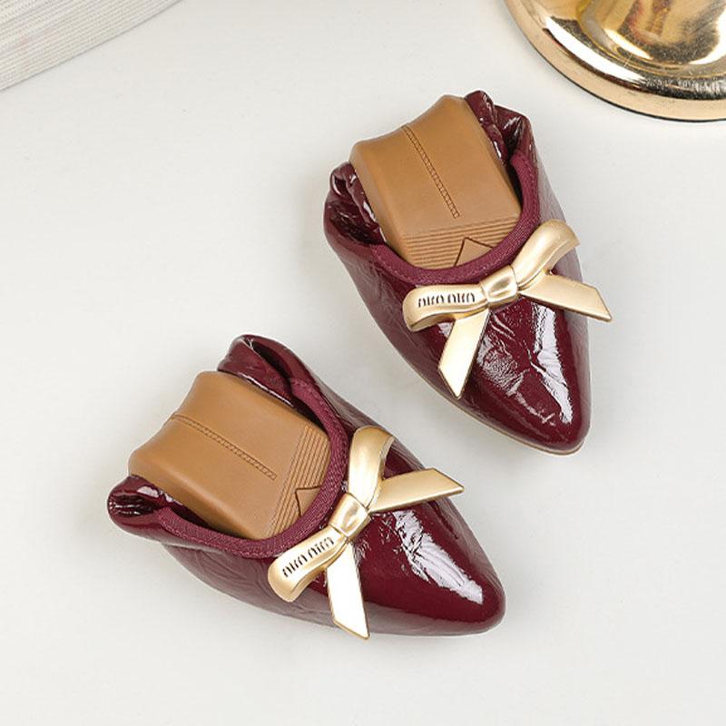 Spring Autumn Patent Leather Woman Flats Shoes Ballets Fashion Office Ladies Female Girl Ballerina Dress Shoes Loafers WSH5335