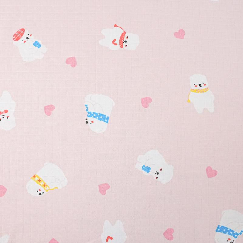Baby Cotton Double-Layer Gauze Swaddle: Cartoon Towel Blanket & Sleepwear for Newborns - Spring/Summer