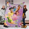 1pc T-Tinkerbell2 Theme Blanket - Digital Print, Polyester, Cozy for All Seasons, Perfect for Outdoor, and Travel