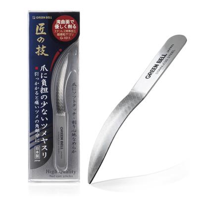 Green Bell Master Technique Stainless Steel Nail File On Craftsman's G-1011 (Gentle Nails)