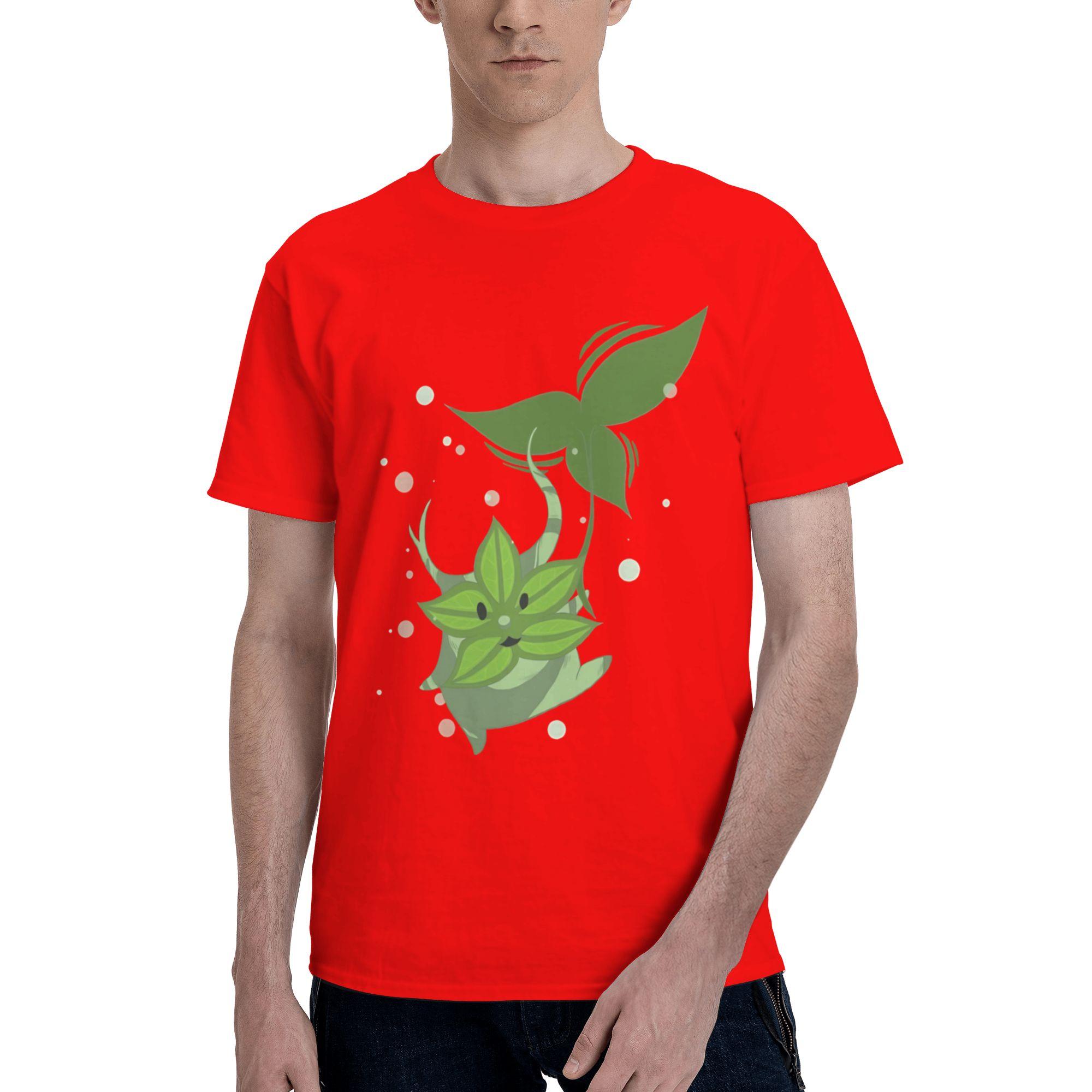 Korok Men T Shirt Korok Cool Tees Short Sleeve Round Collar Pure Cotton Graphic Tops TShirt S
