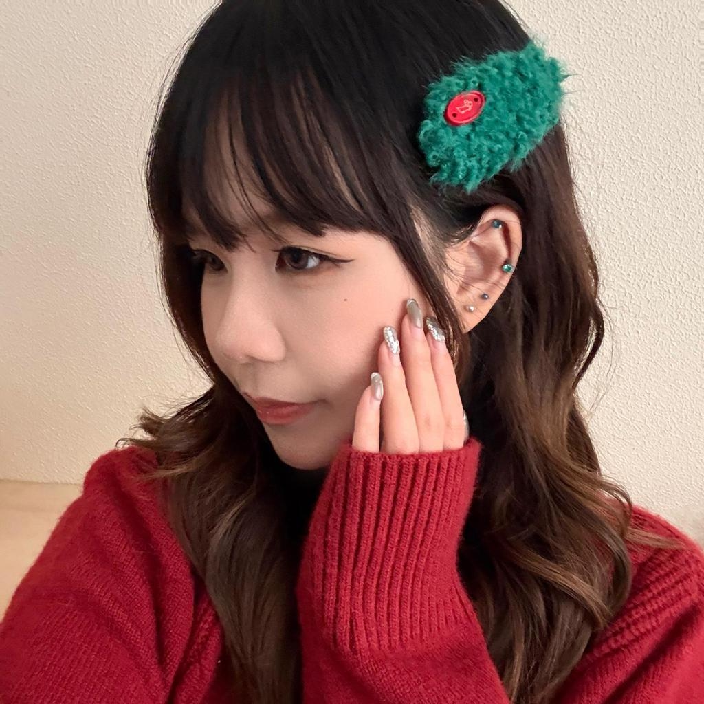 Herbst-Winter Bunte Plüsch-Knopf-Haarspangen: Hochwertige Pony- und Seitenhaarspangen