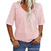 2026 Summer New Women's Short-Sleeve V-Neck T-Shirt Top