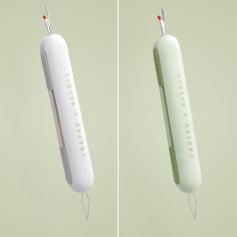 Elderly-Friendly Threading Needle Device: No-Thread Sewing Needle Tube for Hands-Free Sewing, Quilts, Clothes, and Thread Storage.
