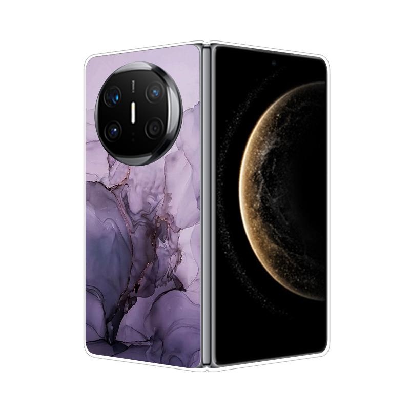For HuaWei Mate X6 Case Marble Soft Hard PC Shell Back Cover For HuaWei Mate X3 X5 X6 X2 Full Coverage Phone Shell MateX6 Capa