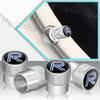 4Pcs R Design Logo Emblem Metal Car Tire Valve Caps Wheel Stem Air Dust Covers For Volvo V40 V60 XC40 XC60 XC90 C30 Accessories