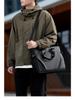 Men's Black Waterproof Oxford Briefcase – Large Capacity, Versatile Commuter Bag