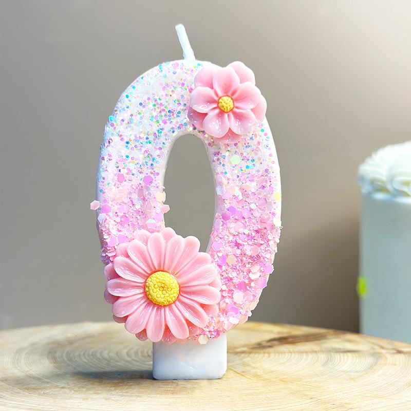 Number Candle Individually Packaged Birthday Candle Cake Topper Paraffin Wax Digital Candle For Mother'S Day Valentine'S Day