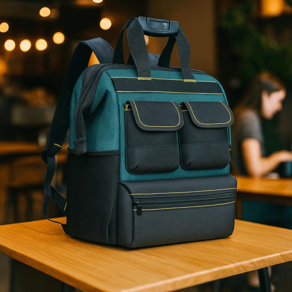 Oxford Cloth Tool Backpack Multi Pockets Shoulder Toolkit Portable Electrician Tool Bag Carpenter