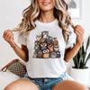 Owl Group Owls Animals Womens Graphic Tee Wildlife Bird Lover