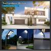 VUAA 2 Pack Solar Street Lights Outdoor Waterproof, 6500K 10000LM LED Solar Lights for Outside Dusk to Dawn, Outdoor Flood Lighting with Motion