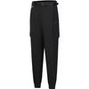 2023 Autumn New Simple Loose Cuffed Outdoor Sports Pants Women Bottoms Deep-Black A11W337804F-BK