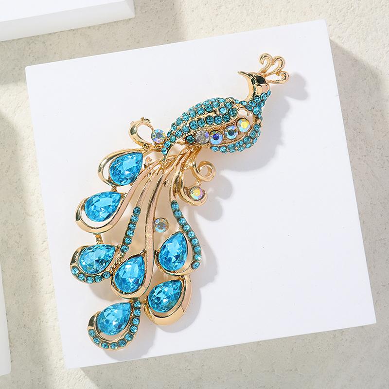 Mode Strass Pauw Broches Voor Dames Kleding Jas Sieraden Feest Accessoires Cadeaus