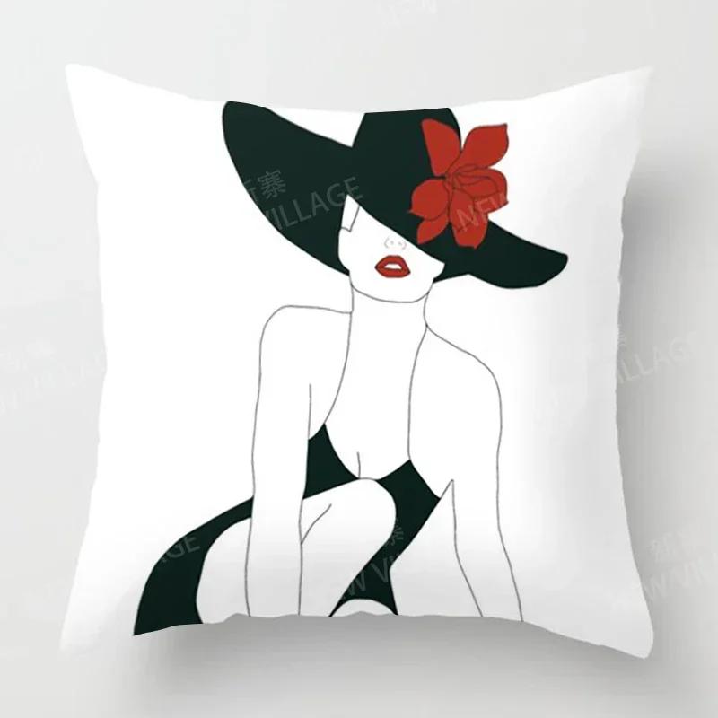 Nordic Fall Home Decor Autumn Decoration Throw Pillow Cover Sofa Cushion Cover  Modern Living Room