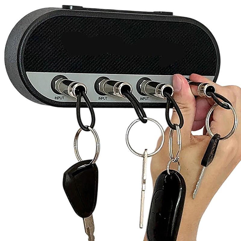 

Креативный держатель для ключей в виде радиовилок, ретро настенный держатель для ключей, органайзер для ключей из цинкового сплава, рамка для хранения ключей от музыки