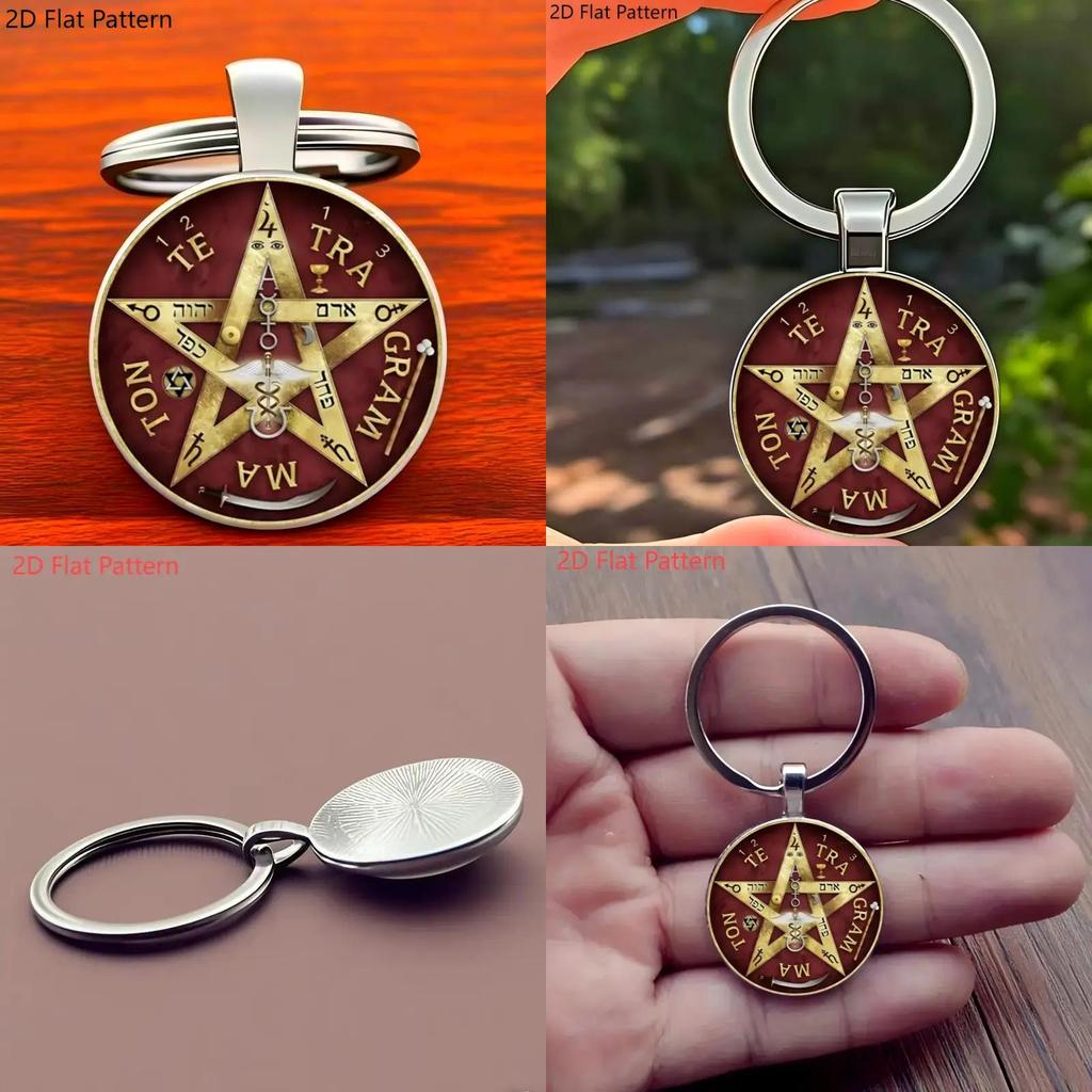 Five Pointed Star Pendant Keychain With Elegant Chinese Style For Festive Occasions And Promotions