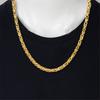 4mm Punk Male Gold Silver Color Stainless Steel Byzantine Box Link Chain Necklace for Women Men Vintage  Jewelry Gifts