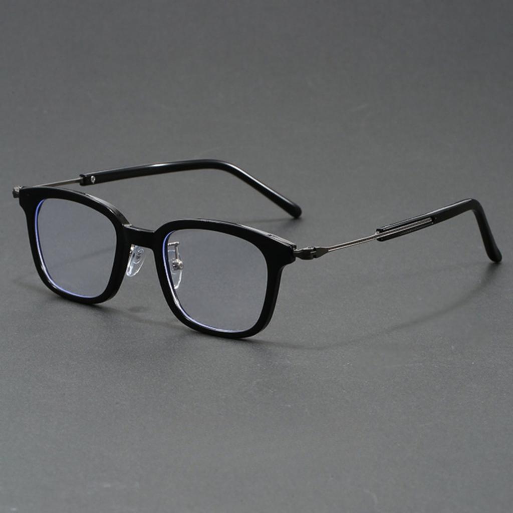 Japanese Acetate Vintage Square Glasses Frame Men'S Women'S Glasses Anti-Blue Light Prescription Optical Lens Glasses