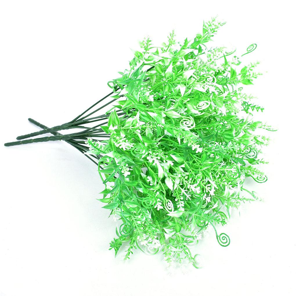 7-branch Artificial Plant Bouquet Simulation Water Grass Home Office Plastic Plant Decor
