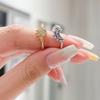 2026 Personalized Simple Sun and Moon with The Same Light Stacked Ring Female Diamond Sun and Moon Couple Ring
