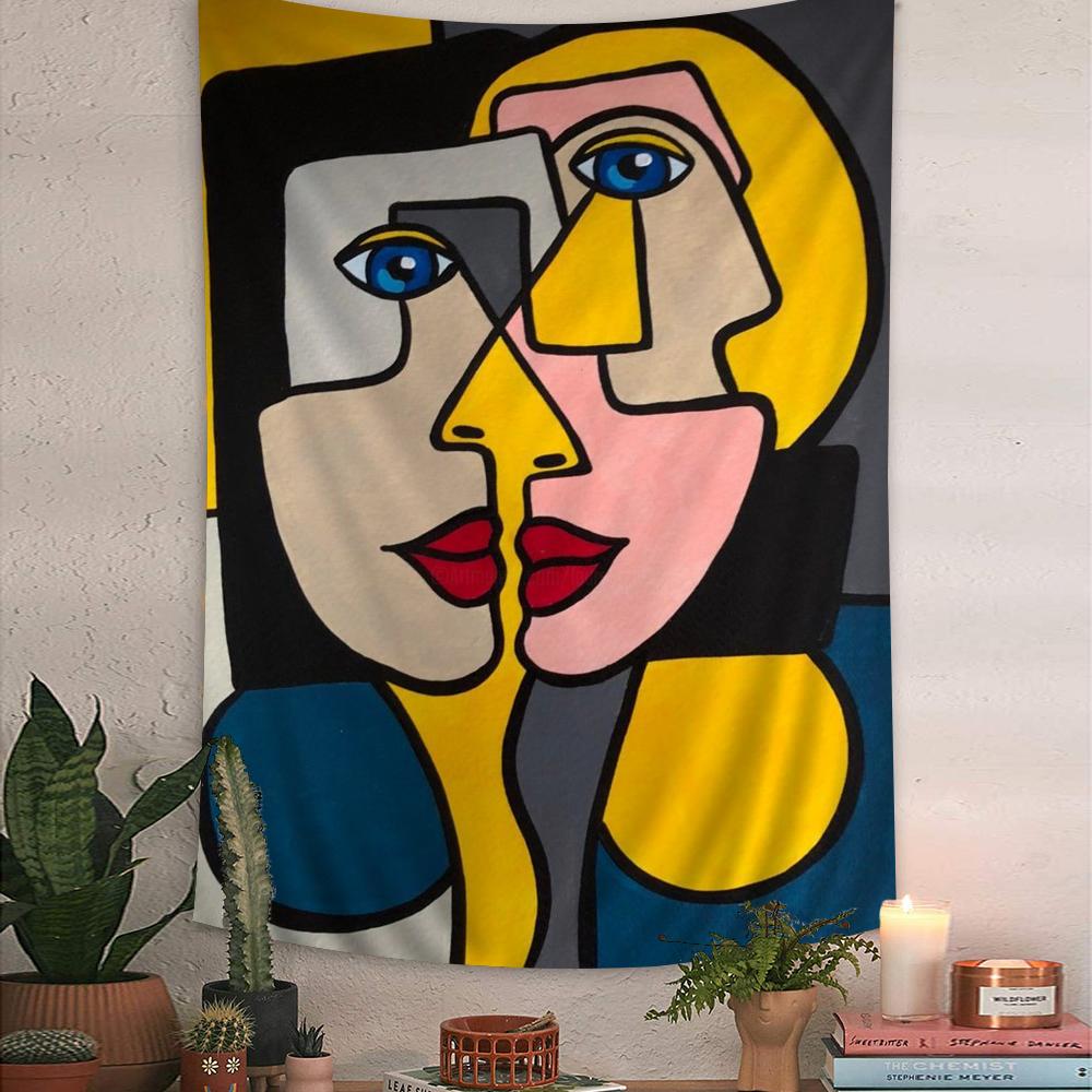 Artist Pablo Picasso Tapestry Art Printing Japanese Wall Tapestry Anime Wall Hanging Home Decor