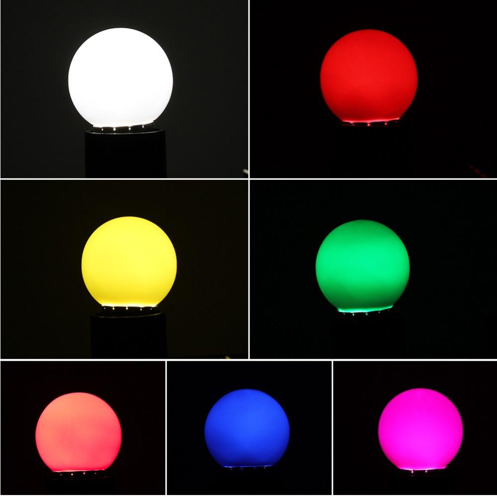 Led Bulb Lamp Bomlillas E27 Colorful Lampada Ampoule RGB Led Light SMD 2835 Flashlight 220V G45 Globe Bulbs Home Decor