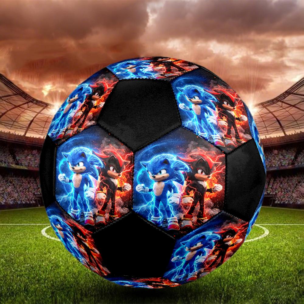 Sonic Theme Size 5 Soccer Ball, Suitable for Both Indoor and Outdoor Matches, a Gift Suitable for Everyone.