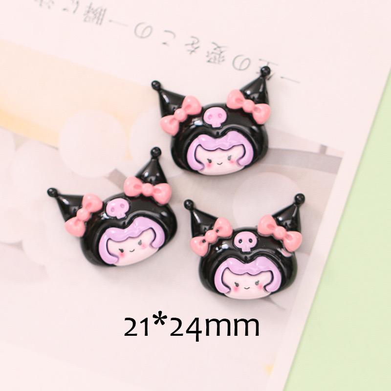 10Pcs New Kawaii Cartoon Animal Cake, Key, Beverage, Bag Resin Flat Back Scrapbook Figurine Diy Bow Decor Accessories Crafts A25