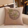 Pillowcase Chinese Style Soft Washable Breathable Comfortable Decorative Polyester Household Sofa Cushion