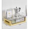 Coffee Table Dust-proof Cup Storage Box Plastic Multi-layer Transparent Storage Rack Drawer-type Office Storage File Storage