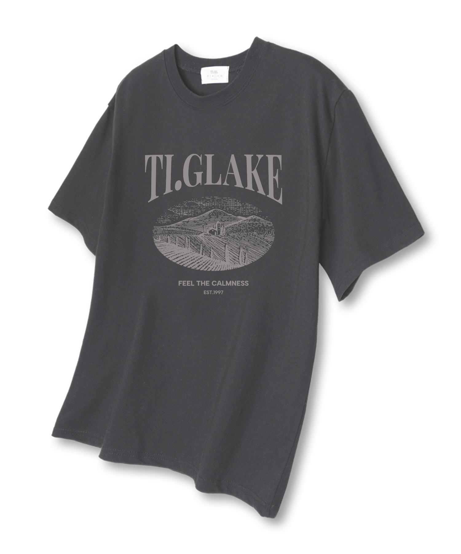 Tee Glake Glassland Oversized Short Sleeve T-Shirt Dark Gray L