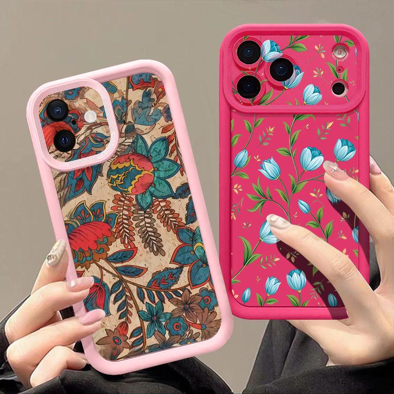 Shockproof Phone Case For iPhone 17 Pro Max Case iPhone 16 15 14 13 Pro Max 11 17e 16e Daisies Flowers Print Soft Silicone Bumper Cover