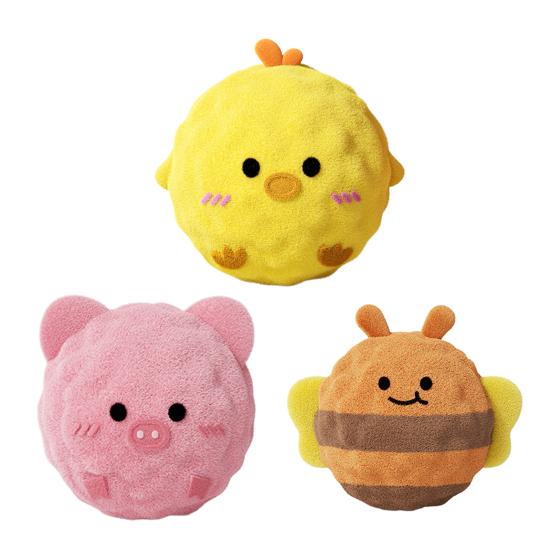 1/3 Stück Plüsch Hundespielzeug Helle Farbe Tierdesign Interaktiv Quietschend Kauspielzeug Hoher Rückprall Weicher Stoff Hundeball