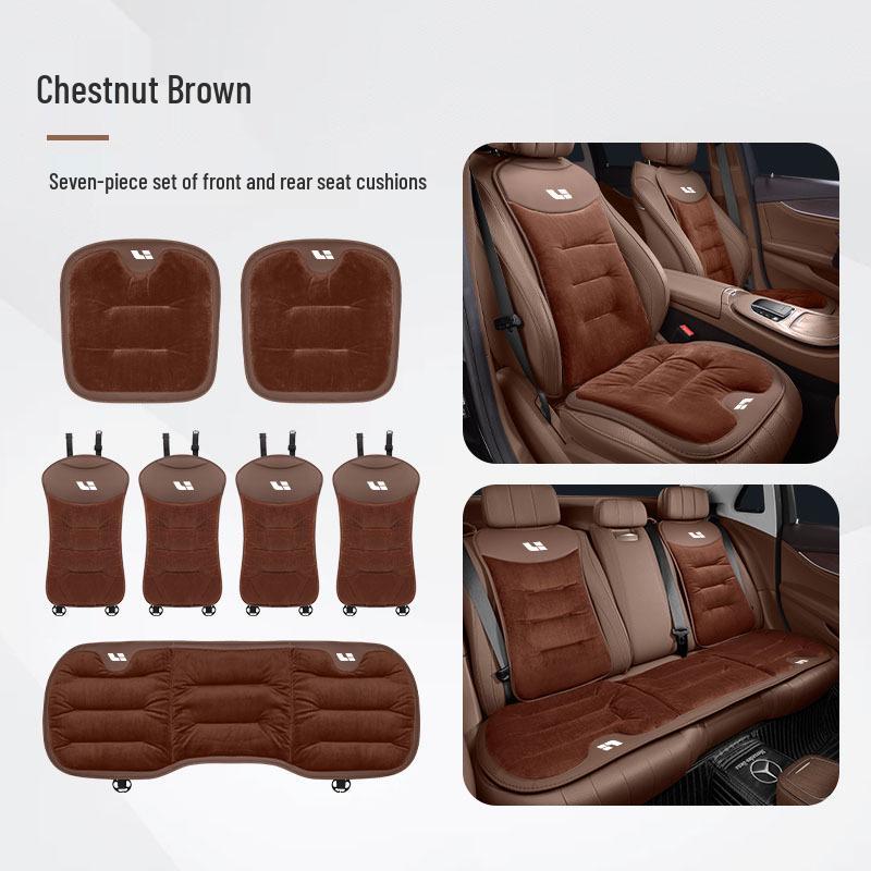 Ideal Winter Flannel Car Seat Cushion L6/7/8/9/One - Warm Interior Cover