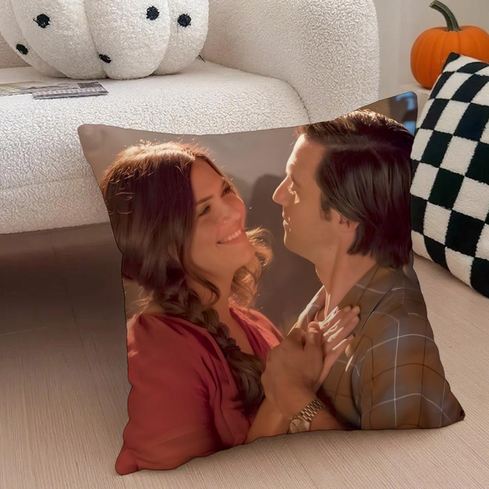 TThis Is Us Cushion Cover Throw Pillow Cover Hidden Button Durable Polyester Chair Cushion