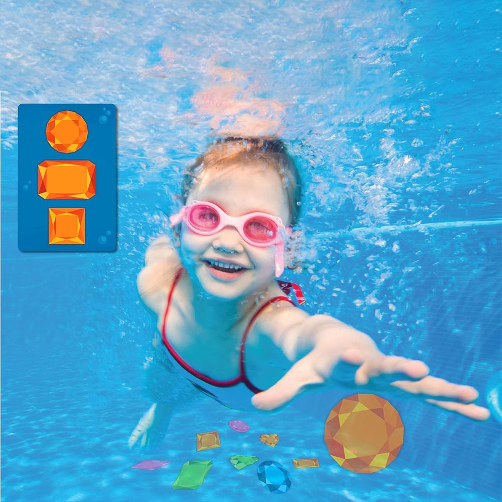 Kids Diving Game Toys Skillmatics Pool Toys Underwater Diving Game Seek & Splash Sinking Toy Water Sports Toy Pool Accessories