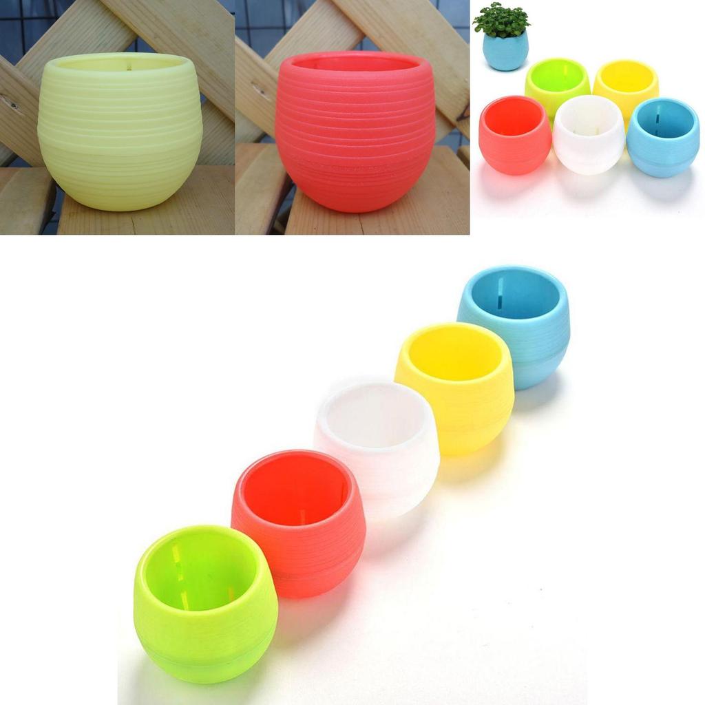 Plastic Flower Pot With Drainage Holes For Indoor Garden And Outdoor Planting