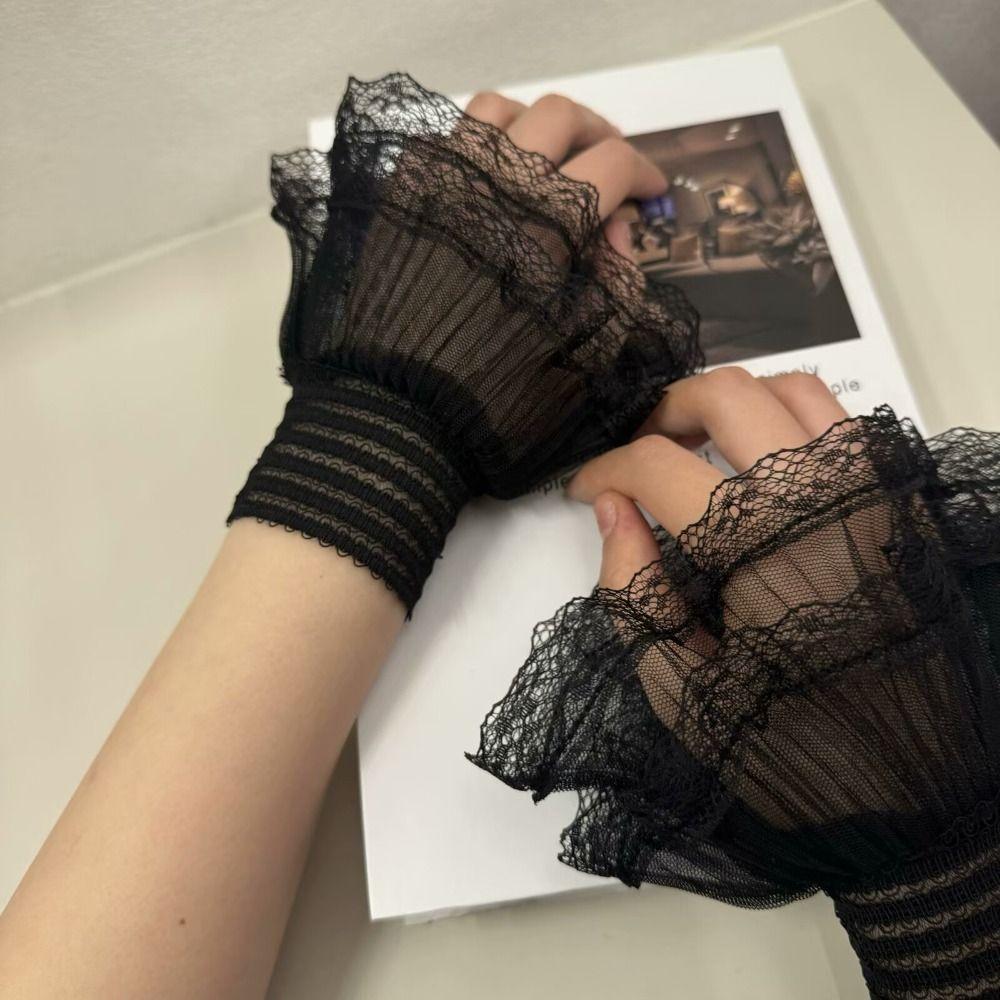 Abnehmbare falsche Manschette Mehrlagige Rüschen-Spitzenmanschette Neue Pullovermanschetten