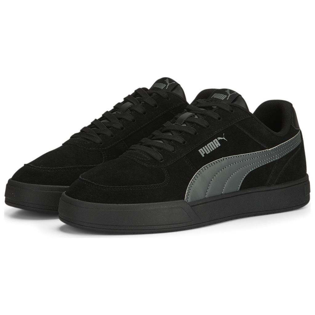 New PUMA Suede Low Top Skateboard Shoes Unisex Black Gray 391939-01