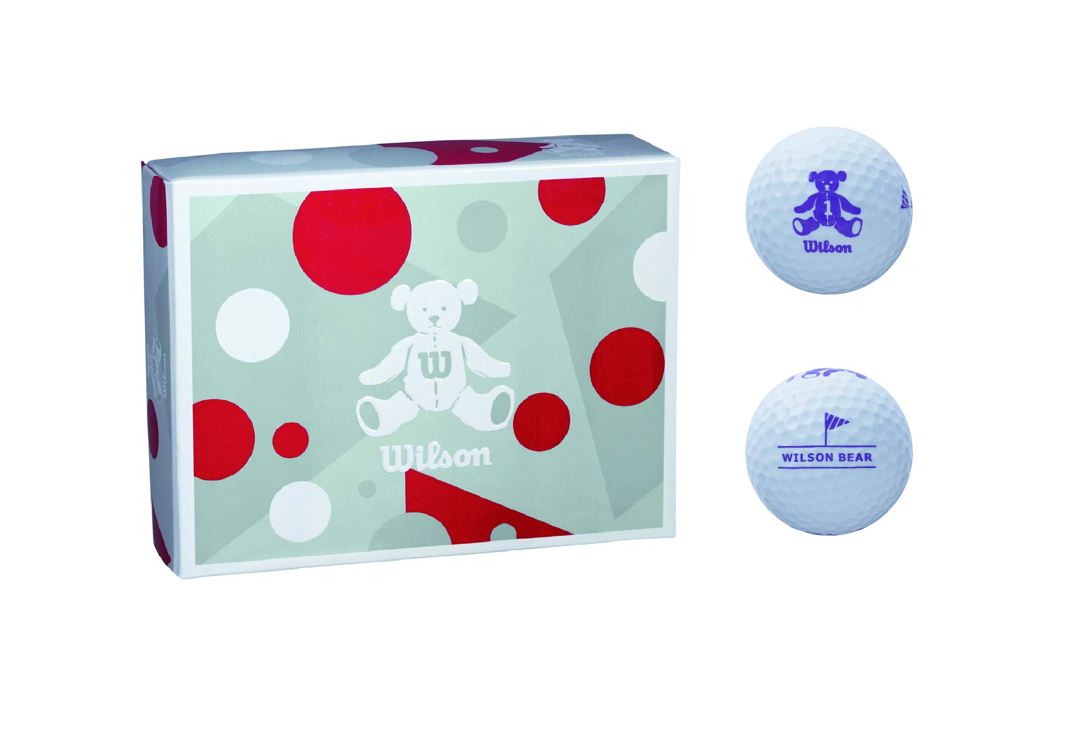 Гольф-мячи Wilson BEAR4 (Дюжина, Белый) белый